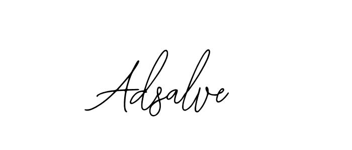 How to make Adsalve name signature. Use Bearetta-2O07w style for creating short signs online. This is the latest handwritten sign. Adsalve signature style 12 images and pictures png