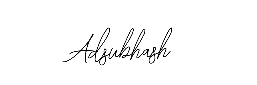 Design your own signature with our free online signature maker. With this signature software, you can create a handwritten (Bearetta-2O07w) signature for name Adsubhash. Adsubhash signature style 12 images and pictures png