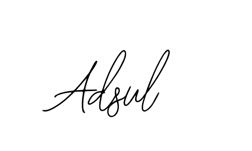 Create a beautiful signature design for name Adsul. With this signature (Bearetta-2O07w) fonts, you can make a handwritten signature for free. Adsul signature style 12 images and pictures png