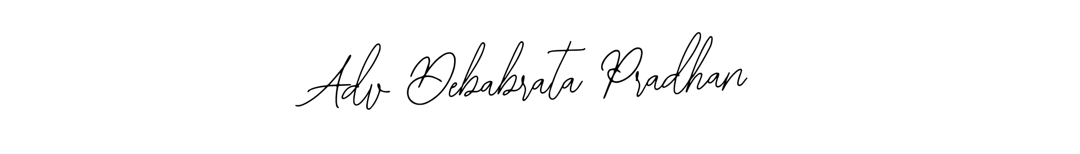 The best way (Bearetta-2O07w) to make a short signature is to pick only two or three words in your name. The name Adv Debabrata Pradhan include a total of six letters. For converting this name. Adv Debabrata Pradhan signature style 12 images and pictures png
