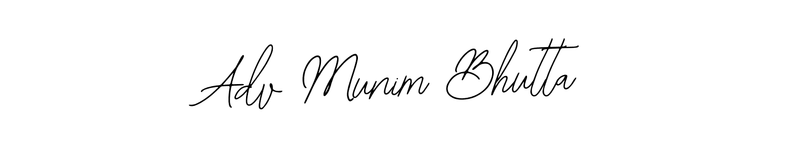 Make a beautiful signature design for name Adv Munim Bhutta. With this signature (Bearetta-2O07w) style, you can create a handwritten signature for free. Adv Munim Bhutta signature style 12 images and pictures png