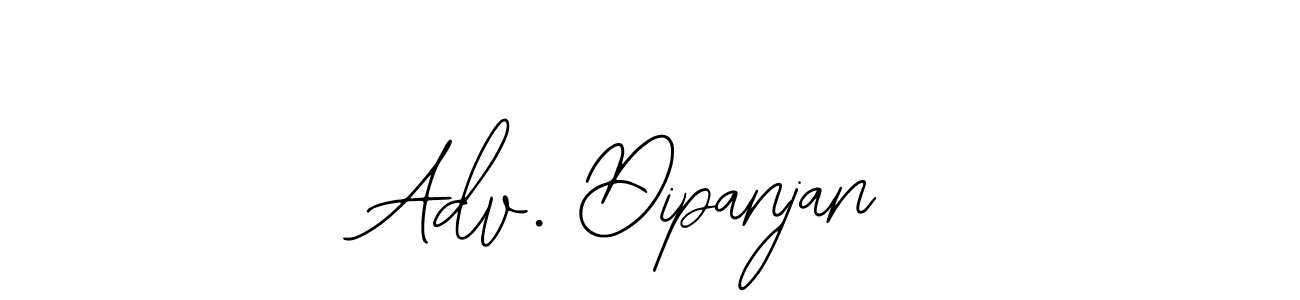 How to make Adv. Dipanjan name signature. Use Bearetta-2O07w style for creating short signs online. This is the latest handwritten sign. Adv. Dipanjan signature style 12 images and pictures png