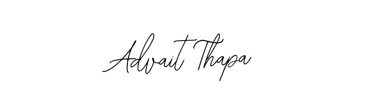 Create a beautiful signature design for name Advait Thapa. With this signature (Bearetta-2O07w) fonts, you can make a handwritten signature for free. Advait Thapa signature style 12 images and pictures png