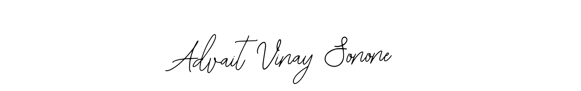 Similarly Bearetta-2O07w is the best handwritten signature design. Signature creator online .You can use it as an online autograph creator for name Advait Vinay Sonone. Advait Vinay Sonone signature style 12 images and pictures png