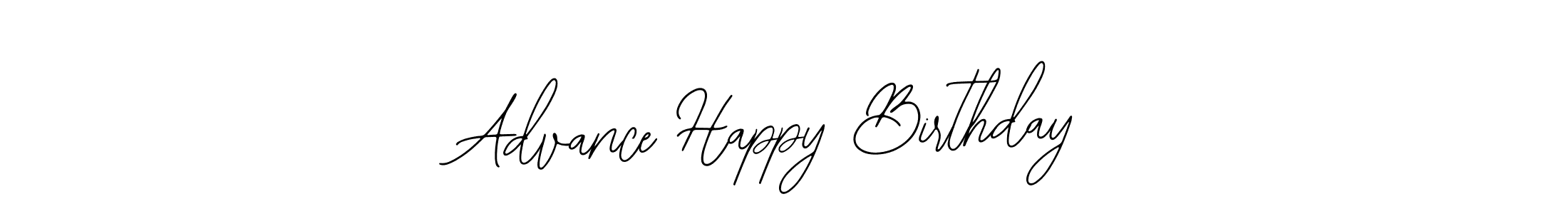 Use a signature maker to create a handwritten signature online. With this signature software, you can design (Bearetta-2O07w) your own signature for name Advance Happy Birthday. Advance Happy Birthday signature style 12 images and pictures png