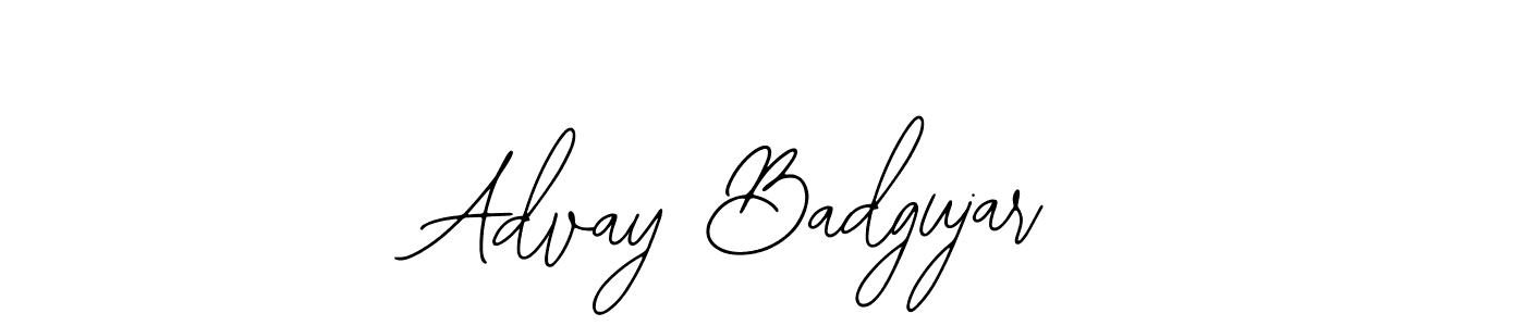 Also we have Advay Badgujar name is the best signature style. Create professional handwritten signature collection using Bearetta-2O07w autograph style. Advay Badgujar signature style 12 images and pictures png