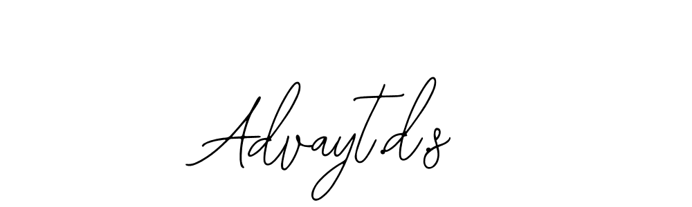 How to make Advayt.d.s signature? Bearetta-2O07w is a professional autograph style. Create handwritten signature for Advayt.d.s name. Advayt.d.s signature style 12 images and pictures png