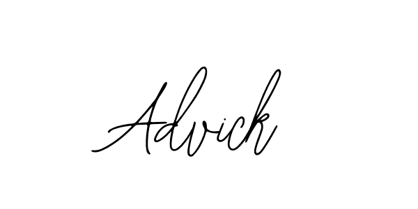 The best way (Bearetta-2O07w) to make a short signature is to pick only two or three words in your name. The name Advick include a total of six letters. For converting this name. Advick signature style 12 images and pictures png