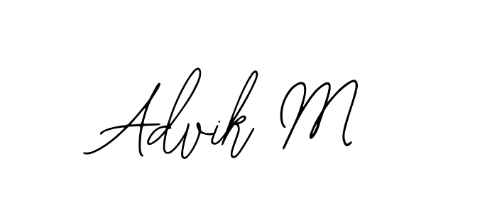 Create a beautiful signature design for name Advik M. With this signature (Bearetta-2O07w) fonts, you can make a handwritten signature for free. Advik M signature style 12 images and pictures png