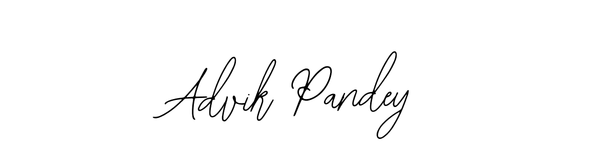 if you are searching for the best signature style for your name Advik Pandey. so please give up your signature search. here we have designed multiple signature styles  using Bearetta-2O07w. Advik Pandey signature style 12 images and pictures png