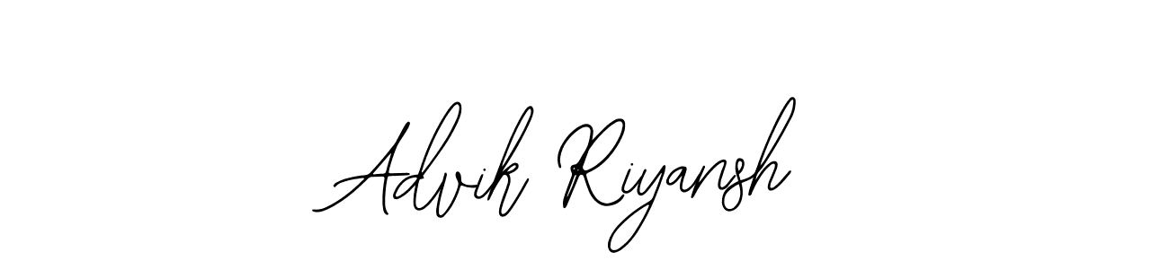 Similarly Bearetta-2O07w is the best handwritten signature design. Signature creator online .You can use it as an online autograph creator for name Advik Riyansh. Advik Riyansh signature style 12 images and pictures png
