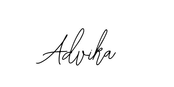 You should practise on your own different ways (Bearetta-2O07w) to write your name (Advika) in signature. don't let someone else do it for you. Advika signature style 12 images and pictures png