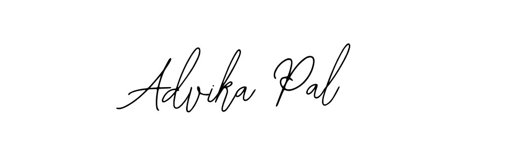 The best way (Bearetta-2O07w) to make a short signature is to pick only two or three words in your name. The name Advika Pal include a total of six letters. For converting this name. Advika Pal signature style 12 images and pictures png