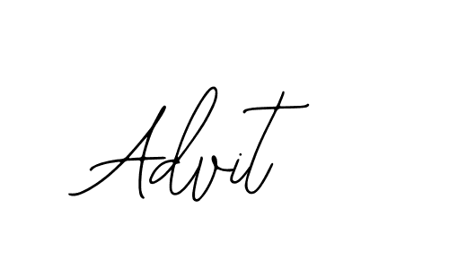 Design your own signature with our free online signature maker. With this signature software, you can create a handwritten (Bearetta-2O07w) signature for name Advit. Advit signature style 12 images and pictures png