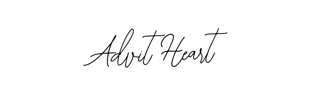 How to make Advit Heart signature? Bearetta-2O07w is a professional autograph style. Create handwritten signature for Advit Heart name. Advit Heart signature style 12 images and pictures png