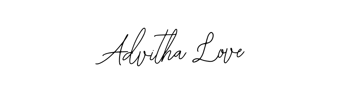 Use a signature maker to create a handwritten signature online. With this signature software, you can design (Bearetta-2O07w) your own signature for name Advitha Love. Advitha Love signature style 12 images and pictures png