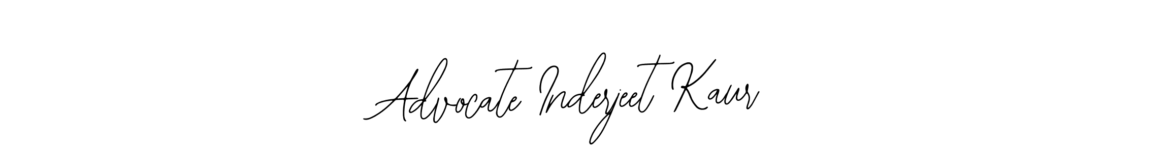 Also we have Advocate Inderjeet Kaur name is the best signature style. Create professional handwritten signature collection using Bearetta-2O07w autograph style. Advocate Inderjeet Kaur signature style 12 images and pictures png