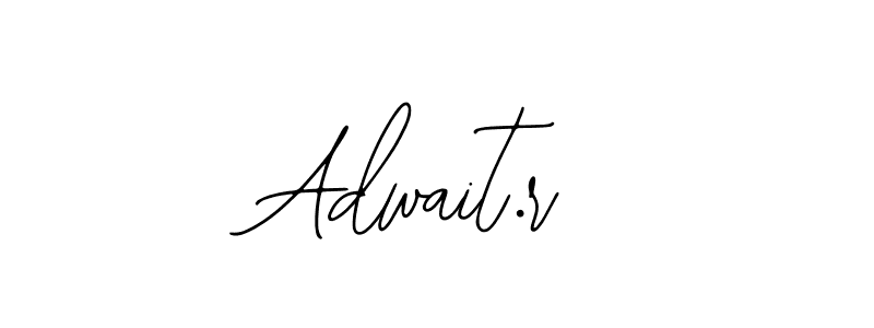 The best way (Bearetta-2O07w) to make a short signature is to pick only two or three words in your name. The name Adwait.r include a total of six letters. For converting this name. Adwait.r signature style 12 images and pictures png