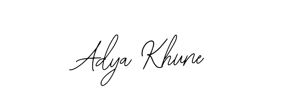 Bearetta-2O07w is a professional signature style that is perfect for those who want to add a touch of class to their signature. It is also a great choice for those who want to make their signature more unique. Get Adya Khune name to fancy signature for free. Adya Khune signature style 12 images and pictures png