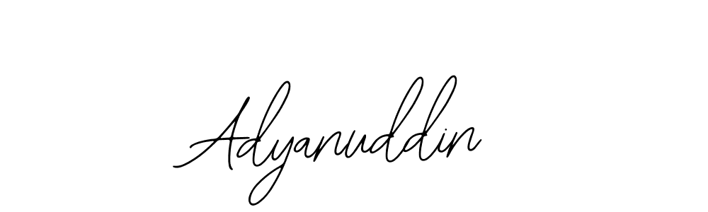 You should practise on your own different ways (Bearetta-2O07w) to write your name (Adyanuddin) in signature. don't let someone else do it for you. Adyanuddin signature style 12 images and pictures png