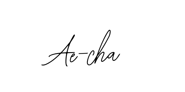 Similarly Bearetta-2O07w is the best handwritten signature design. Signature creator online .You can use it as an online autograph creator for name Ae-cha. Ae-cha signature style 12 images and pictures png