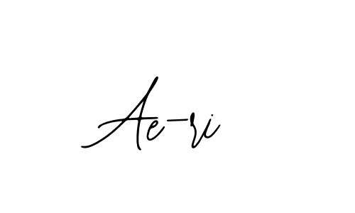 You should practise on your own different ways (Bearetta-2O07w) to write your name (Ae-ri) in signature. don't let someone else do it for you. Ae-ri signature style 12 images and pictures png