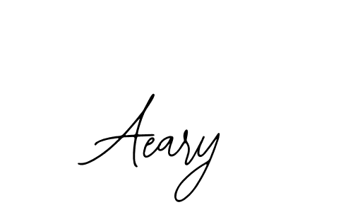 Use a signature maker to create a handwritten signature online. With this signature software, you can design (Bearetta-2O07w) your own signature for name Aeary. Aeary signature style 12 images and pictures png