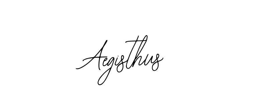 How to make Aegisthus signature? Bearetta-2O07w is a professional autograph style. Create handwritten signature for Aegisthus name. Aegisthus signature style 12 images and pictures png
