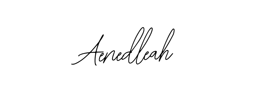 How to make Aenedleah signature? Bearetta-2O07w is a professional autograph style. Create handwritten signature for Aenedleah name. Aenedleah signature style 12 images and pictures png