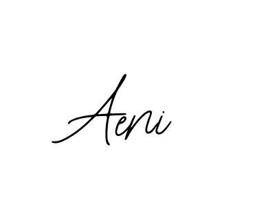 Use a signature maker to create a handwritten signature online. With this signature software, you can design (Bearetta-2O07w) your own signature for name Aeni. Aeni signature style 12 images and pictures png