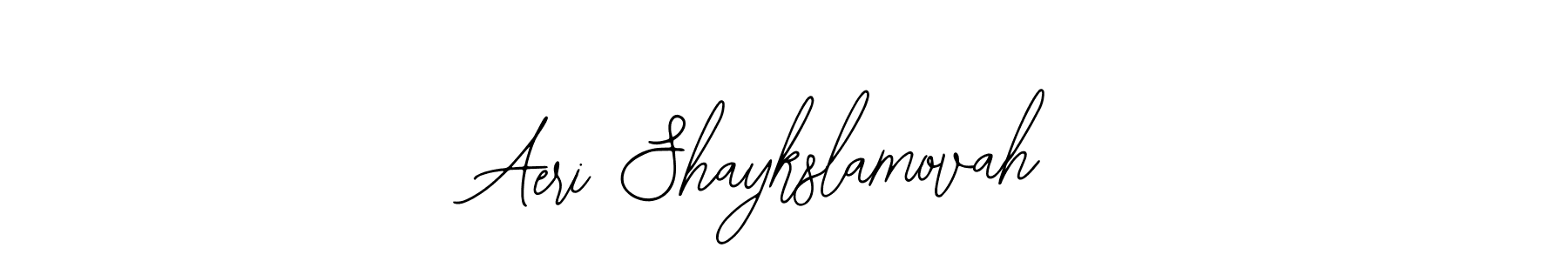 Also You can easily find your signature by using the search form. We will create Aeri Shaykslamovah name handwritten signature images for you free of cost using Bearetta-2O07w sign style. Aeri Shaykslamovah signature style 12 images and pictures png