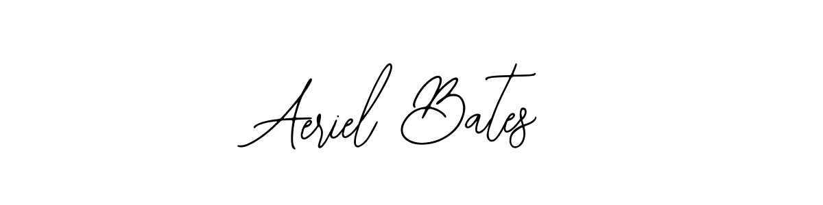 The best way (Bearetta-2O07w) to make a short signature is to pick only two or three words in your name. The name Aeriel Bates include a total of six letters. For converting this name. Aeriel Bates signature style 12 images and pictures png