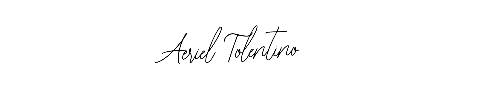 Use a signature maker to create a handwritten signature online. With this signature software, you can design (Bearetta-2O07w) your own signature for name Aeriel Tolentino. Aeriel Tolentino signature style 12 images and pictures png