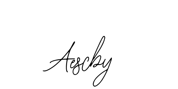 Design your own signature with our free online signature maker. With this signature software, you can create a handwritten (Bearetta-2O07w) signature for name Aescby. Aescby signature style 12 images and pictures png