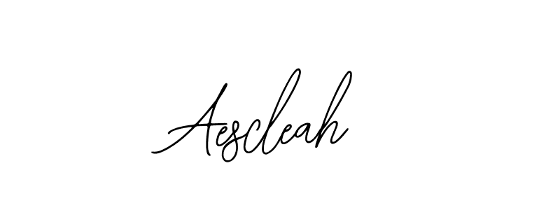 The best way (Bearetta-2O07w) to make a short signature is to pick only two or three words in your name. The name Aescleah include a total of six letters. For converting this name. Aescleah signature style 12 images and pictures png