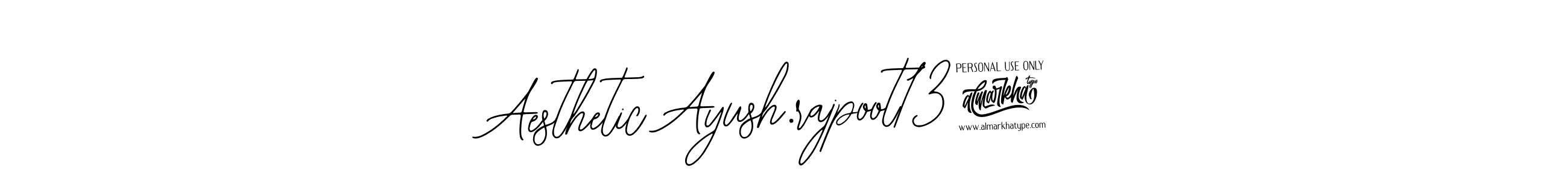Bearetta-2O07w is a professional signature style that is perfect for those who want to add a touch of class to their signature. It is also a great choice for those who want to make their signature more unique. Get Aesthetic Ayush.rajpoot132 name to fancy signature for free. Aesthetic Ayush.rajpoot132 signature style 12 images and pictures png