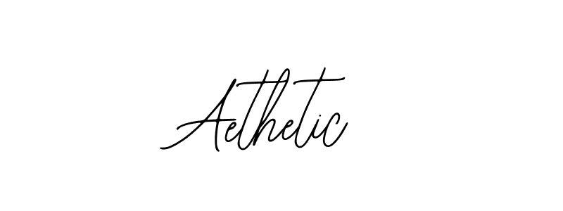 How to make Aethetic signature? Bearetta-2O07w is a professional autograph style. Create handwritten signature for Aethetic name. Aethetic signature style 12 images and pictures png