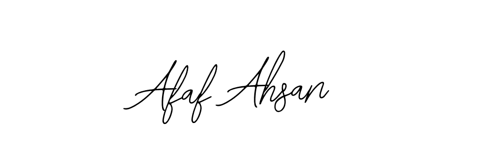 How to Draw Afaf Ahsan signature style? Bearetta-2O07w is a latest design signature styles for name Afaf Ahsan. Afaf Ahsan signature style 12 images and pictures png