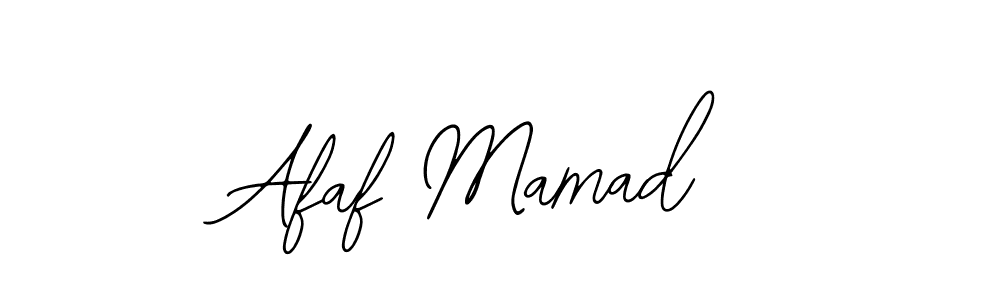 The best way (Bearetta-2O07w) to make a short signature is to pick only two or three words in your name. The name Afaf Mamad include a total of six letters. For converting this name. Afaf Mamad signature style 12 images and pictures png