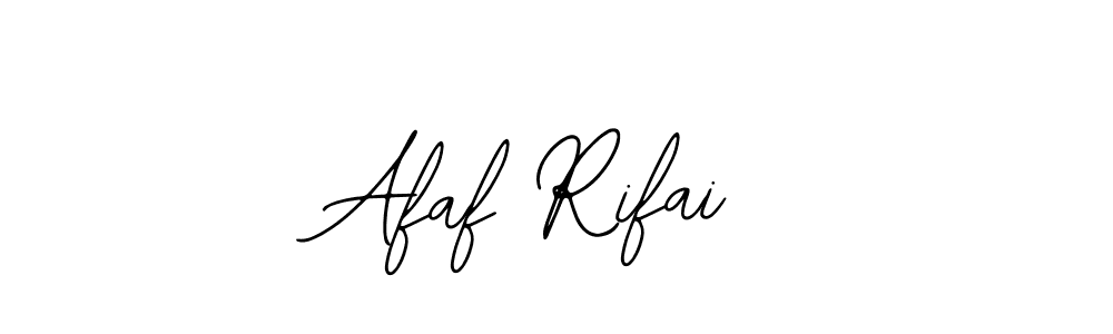 Use a signature maker to create a handwritten signature online. With this signature software, you can design (Bearetta-2O07w) your own signature for name Afaf Rifai. Afaf Rifai signature style 12 images and pictures png