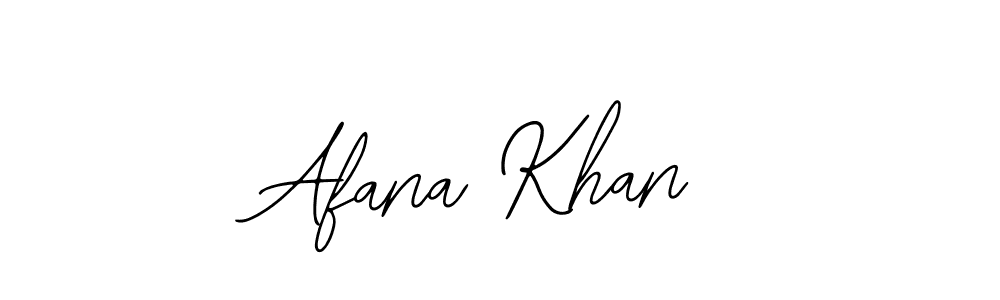 Design your own signature with our free online signature maker. With this signature software, you can create a handwritten (Bearetta-2O07w) signature for name Afana Khan. Afana Khan signature style 12 images and pictures png