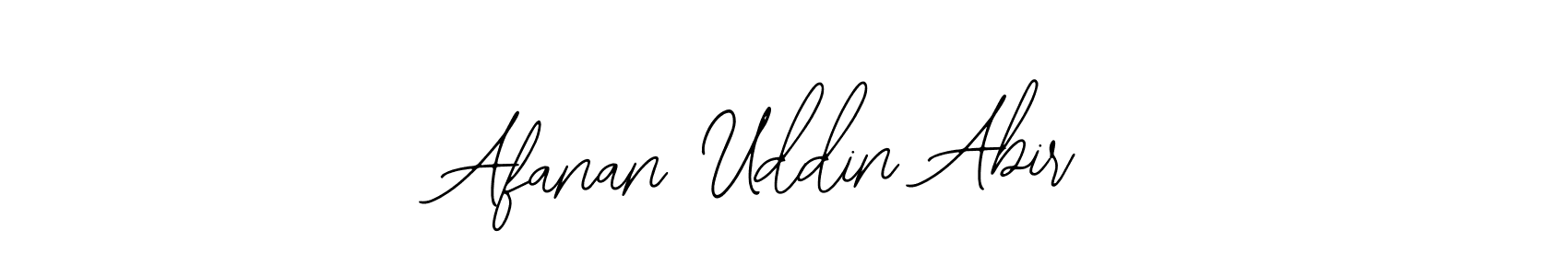 Use a signature maker to create a handwritten signature online. With this signature software, you can design (Bearetta-2O07w) your own signature for name Afanan Uddin Abir. Afanan Uddin Abir signature style 12 images and pictures png