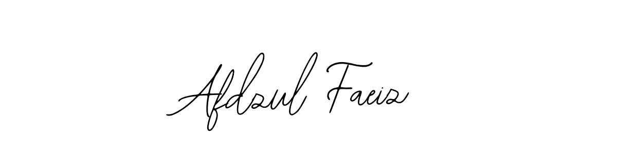 How to make Afdzul Faeiz name signature. Use Bearetta-2O07w style for creating short signs online. This is the latest handwritten sign. Afdzul Faeiz signature style 12 images and pictures png