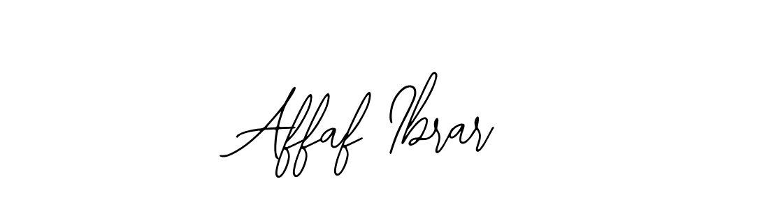 Affaf Ibrar stylish signature style. Best Handwritten Sign (Bearetta-2O07w) for my name. Handwritten Signature Collection Ideas for my name Affaf Ibrar. Affaf Ibrar signature style 12 images and pictures png