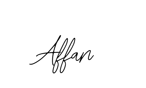 Design your own signature with our free online signature maker. With this signature software, you can create a handwritten (Bearetta-2O07w) signature for name Affan. Affan signature style 12 images and pictures png