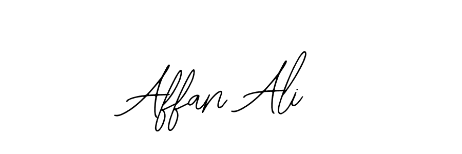 Use a signature maker to create a handwritten signature online. With this signature software, you can design (Bearetta-2O07w) your own signature for name Affan Ali. Affan Ali signature style 12 images and pictures png