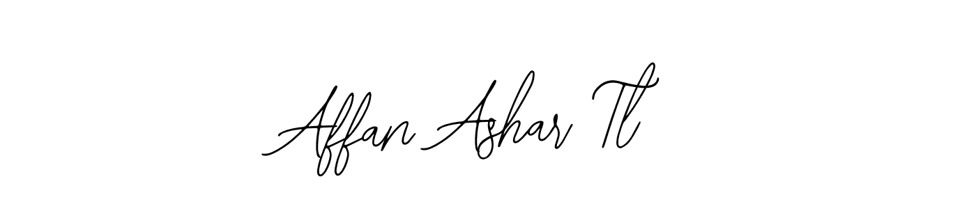 Use a signature maker to create a handwritten signature online. With this signature software, you can design (Bearetta-2O07w) your own signature for name Affan Ashar Tl. Affan Ashar Tl signature style 12 images and pictures png