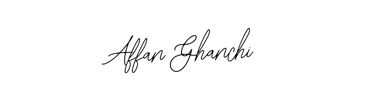 Use a signature maker to create a handwritten signature online. With this signature software, you can design (Bearetta-2O07w) your own signature for name Affan Ghanchi. Affan Ghanchi signature style 12 images and pictures png