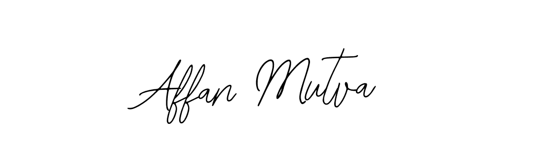 How to make Affan Mutva signature? Bearetta-2O07w is a professional autograph style. Create handwritten signature for Affan Mutva name. Affan Mutva signature style 12 images and pictures png