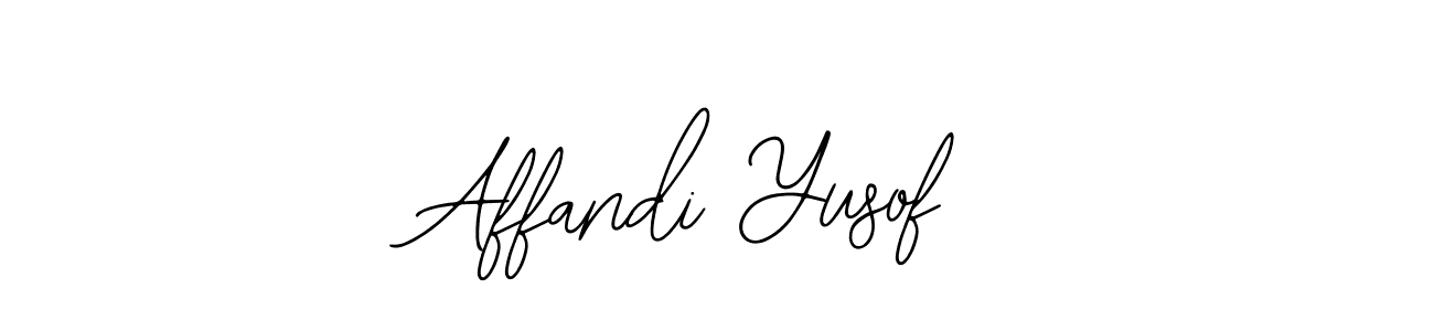 Use a signature maker to create a handwritten signature online. With this signature software, you can design (Bearetta-2O07w) your own signature for name Affandi Yusof. Affandi Yusof signature style 12 images and pictures png